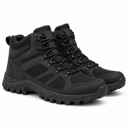 Black Weather-Shield Ankle Trail Boots on a white background