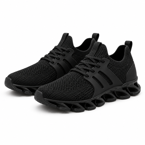Flex-Blade Knit Running Shoes
